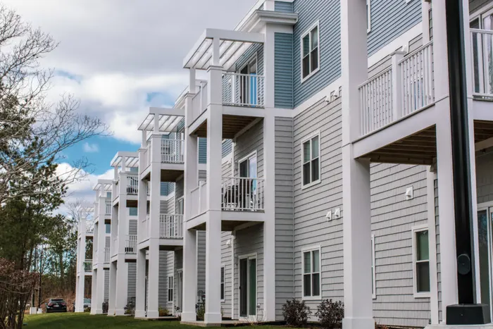 Multi-story residential building wired by CES